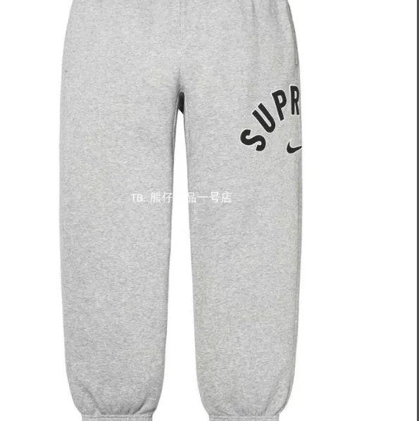 M black embroidered Arc gray L logo plush with XL sports co S pants Sweatpants 0806